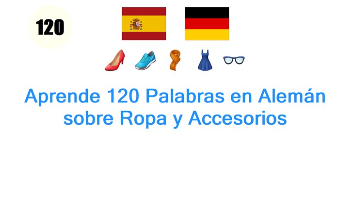 Aprende 120 Palabras en Alemán sobre Ropa y Accesorios
